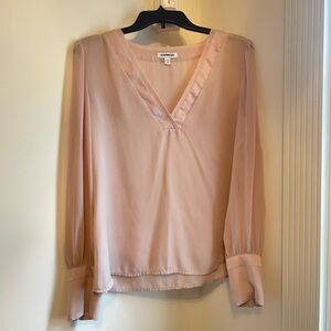 Express Women's Blush V-Neck Blouse